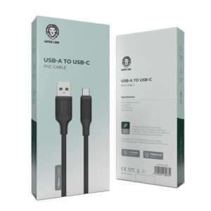 کابل شارژ تایپ سی به USB گرین لاین فست شارژ مدل GNPVCATCBK
