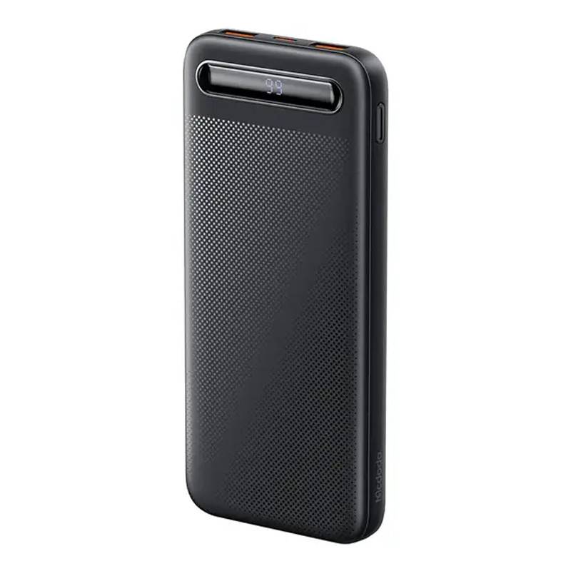 پاوربانک مک دودو Mcdodo مدل MC-442 با ظرفیت 10000 میلی‌آمپر ساعت یک همراه مطمئن برای شارژ روزمره دستگاه‌های شماست. این پاوربانک با طراحی جمع‌وجور و سبک، به راحتی در کیف یا جیب جا می‌شود و گزینه‌ای عالی برای سفر، محل کار و استفاده روزانه است.