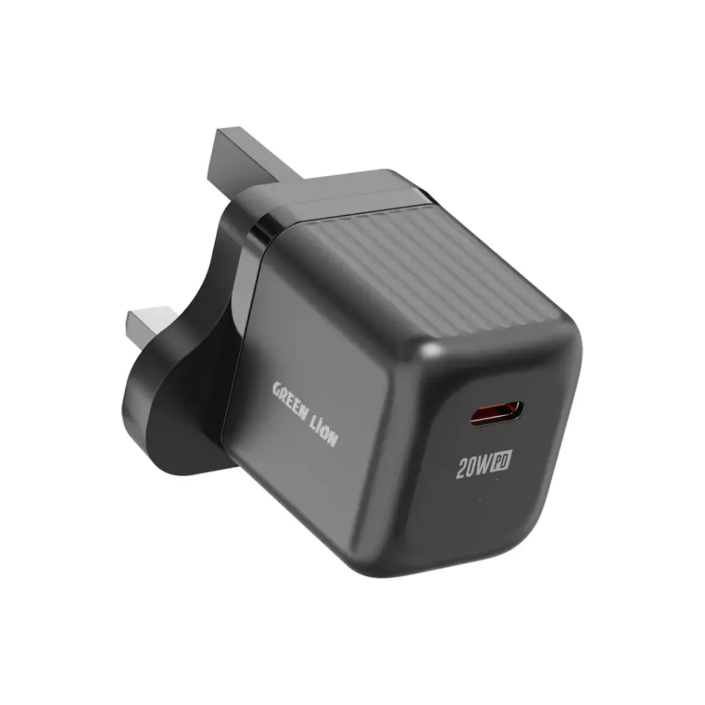 شارژر دیواری 20 وات گرین لاین مدل Ultra Compact GaN +کابل دو سر تایپ سی