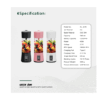 مخلوط کن قابل حمل گرین لاین GNJIMTJU19BK مشکی