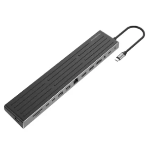 هاب USB-C و پایه لپتاپ 13 پورت مدل Powerology Nexis PWDC4DBBK