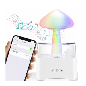 چراغ خواب اسپیکر و بخور سرد طرح ابر باران مدل CH08