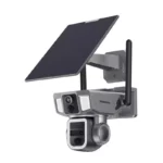 دوربین 360 خورشیدی هکراه با دو لنزه پاورولوژی سیم کارت خور